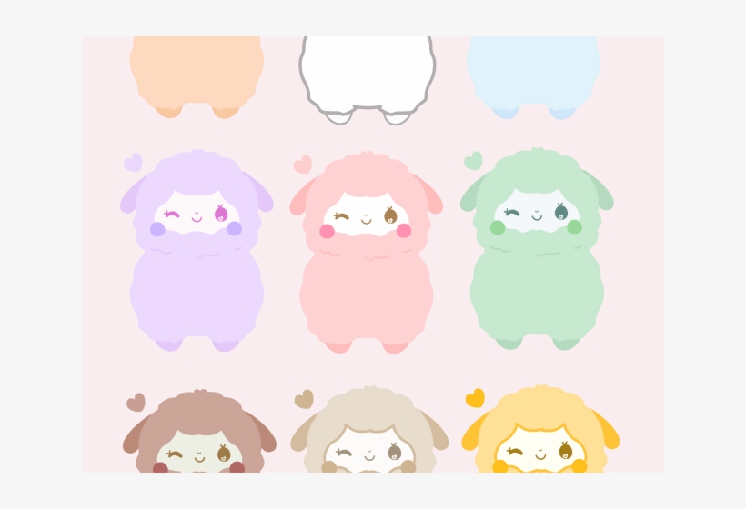 Alpaca Clipart Pastel Goth - Cartoon, transparent png download