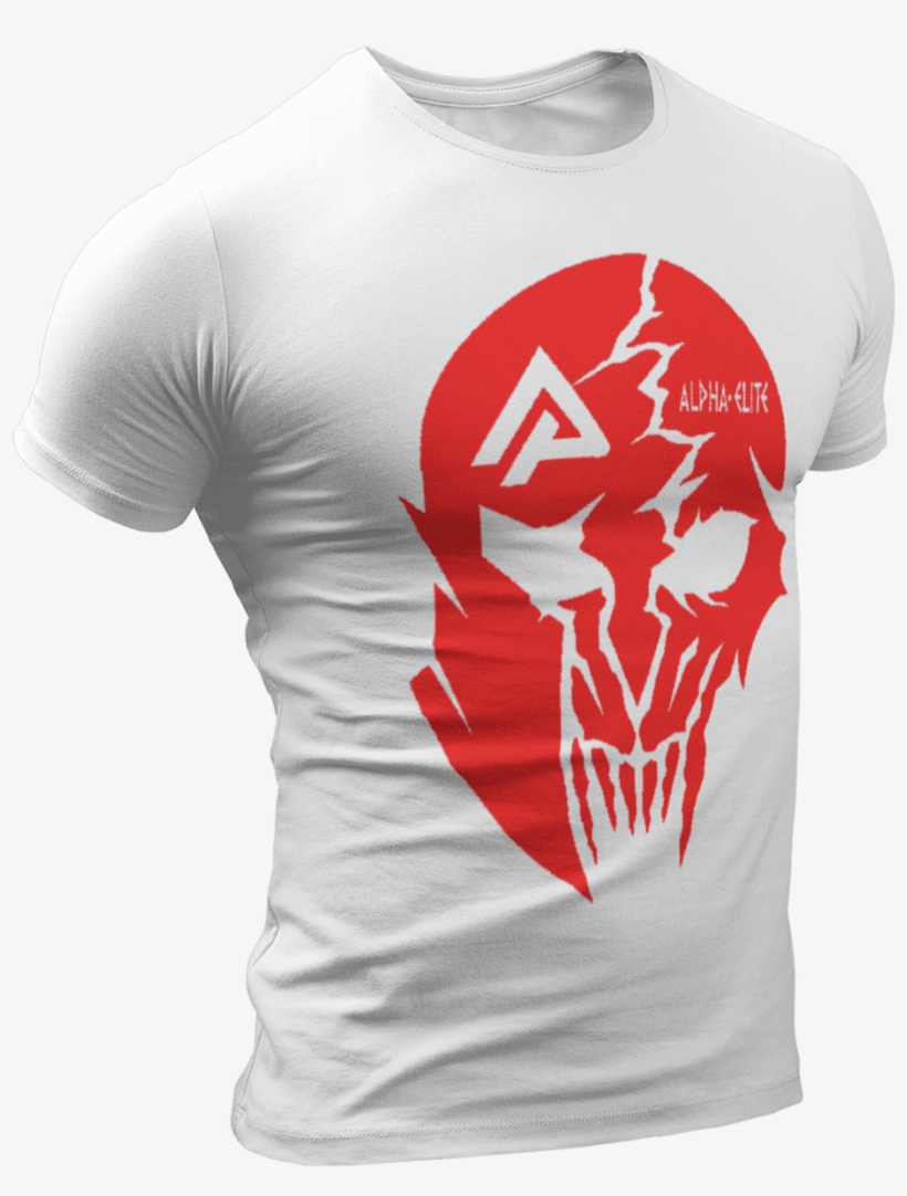 T-shirt Alpha Elite Red Skull - Alpha Elite, transparent png download