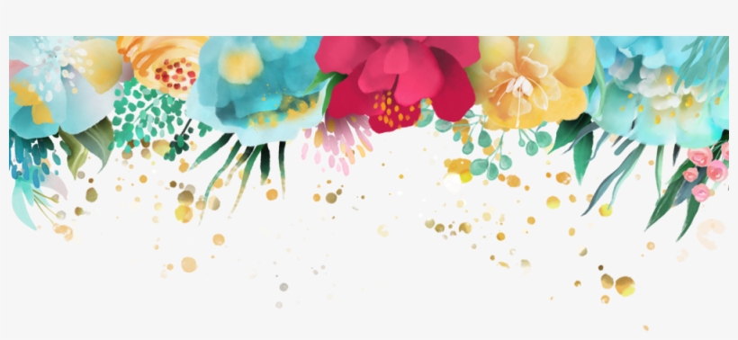Border2 Splash - Floral Design, transparent png download