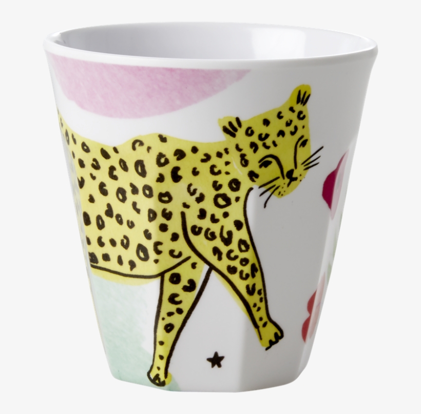 Leopard Print Melamine Cup Rice Dk - Cheetah, transparent png download