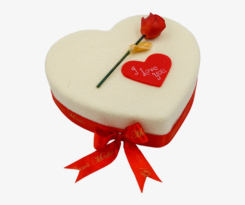 I Love You - Love Heart Cake Png, transparent png download