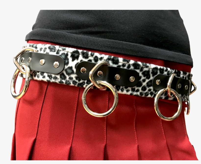 Black And White Leopard Print Large Bondage Ring Heavy, transparent png download