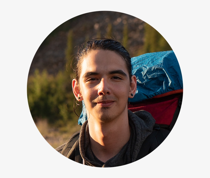 Sahtú Métis Youth Hiker From Tulita, Nwt - Skimboarding, transparent png download