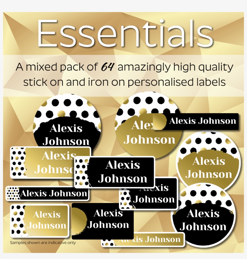 Personalised Name Labels And Stickers - Poster, transparent png download