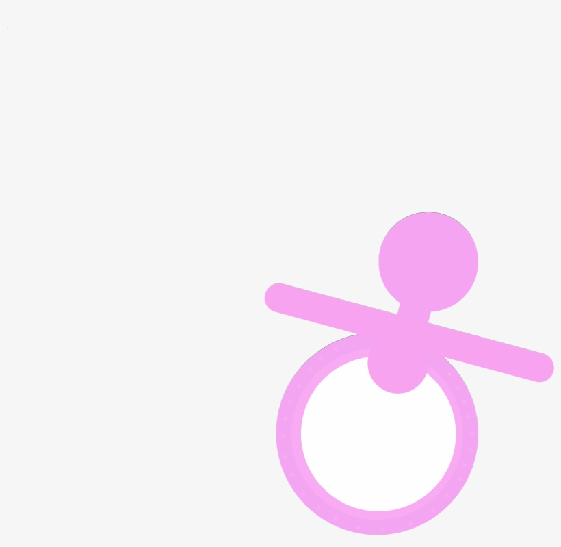 Pacifier Clipart Front - Circle, transparent png download