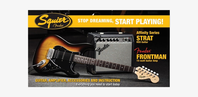 Fender Squier Affinity Strat Hss Pack 0301814332 With - Squier Stratocaster Hss Pack, transparent png download