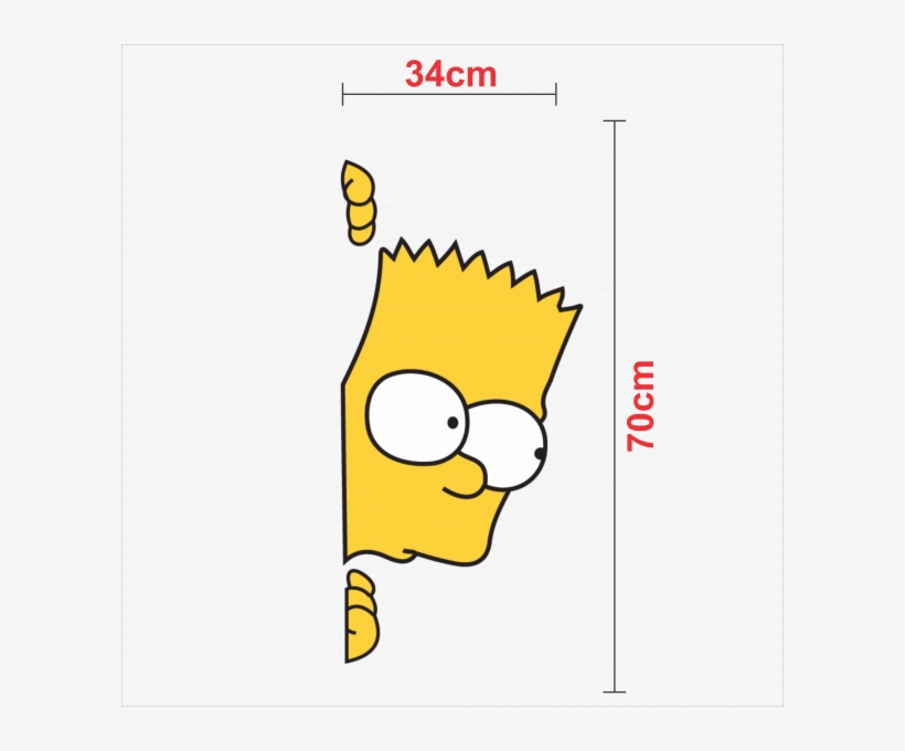 Adesivo Bart Simpson - Bart Simpson, transparent png download