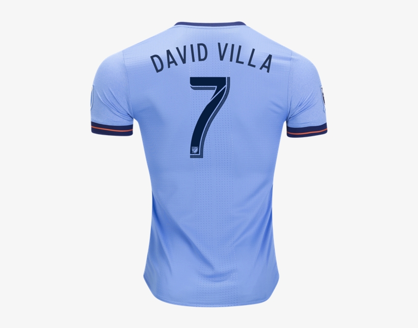 New York City Fc 2017/18 Home Jersey David Villa - Sports Jersey, transparent png download