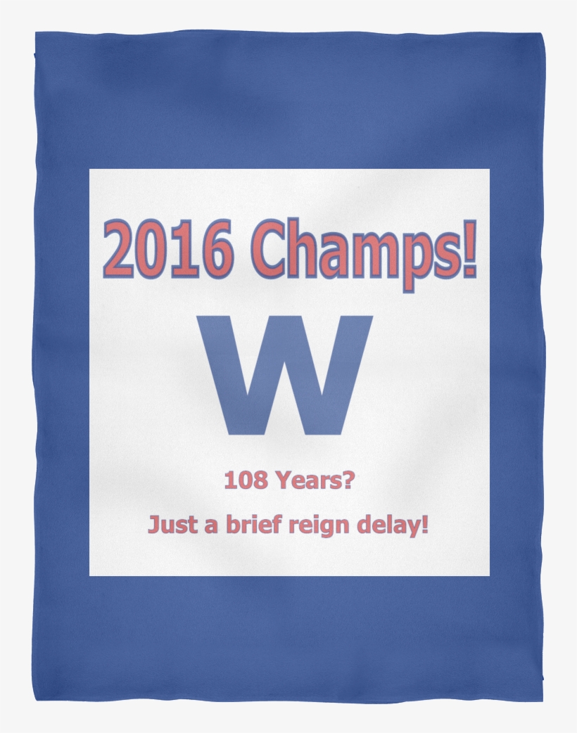 Chicago Cubs Champs W Fleece Blanket - Linens, transparent png download