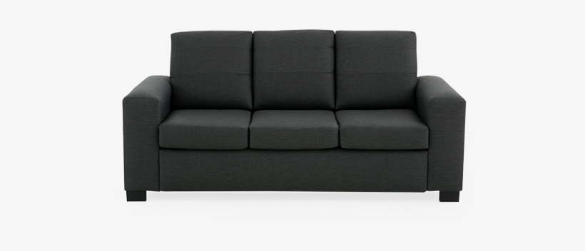 Image For Fabric Sofa - Black Couch, transparent png download