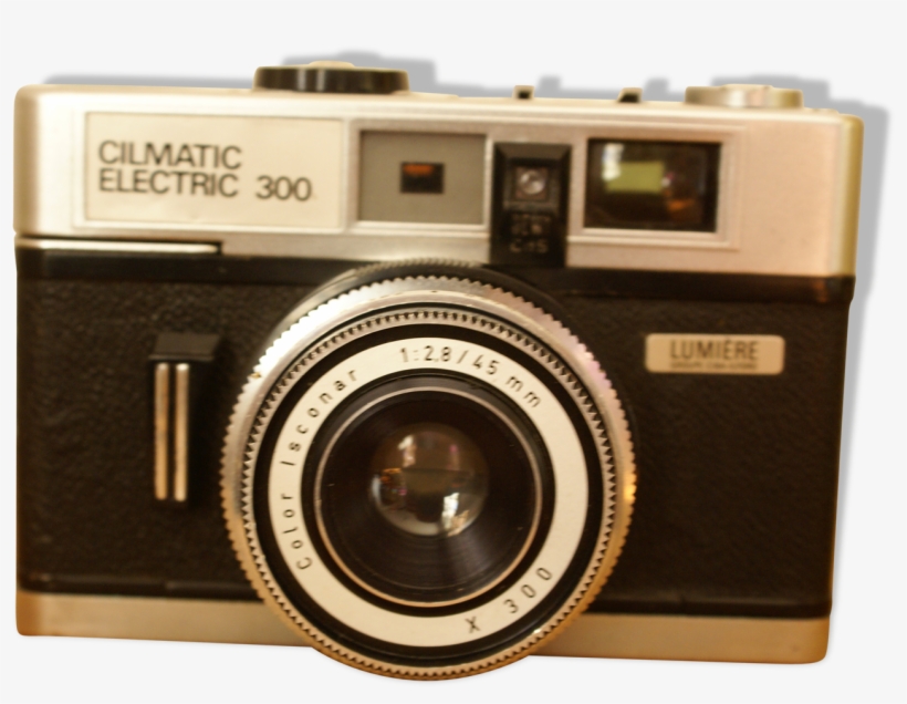 Vintage Camera Light Cilmatic Electric 300 With Leather - Film Camera, transparent png download