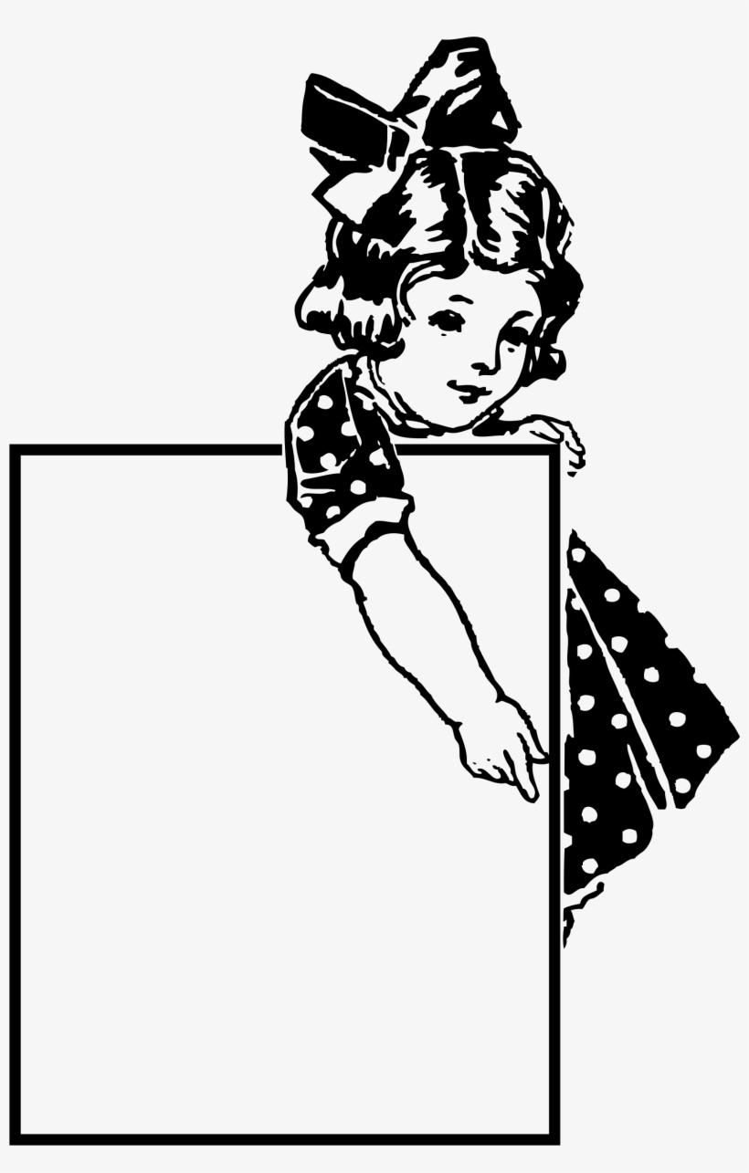This Free Icons Png Design Of Little Girl With A Sign, transparent png download