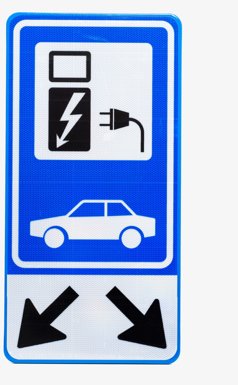 Ev Box Parking / Charging Sign Double - Laadpaal, transparent png download