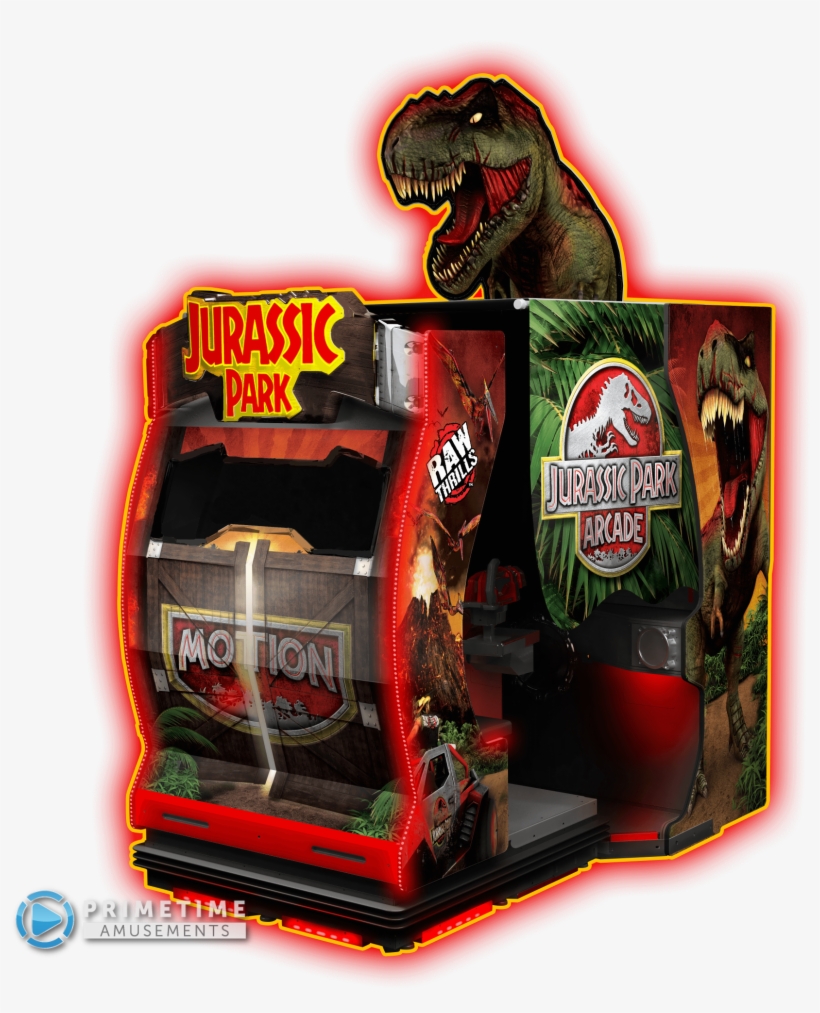Jurassic Park Arcade Motion Deluxe - Jurassic Park Arcade Game, transparent png download