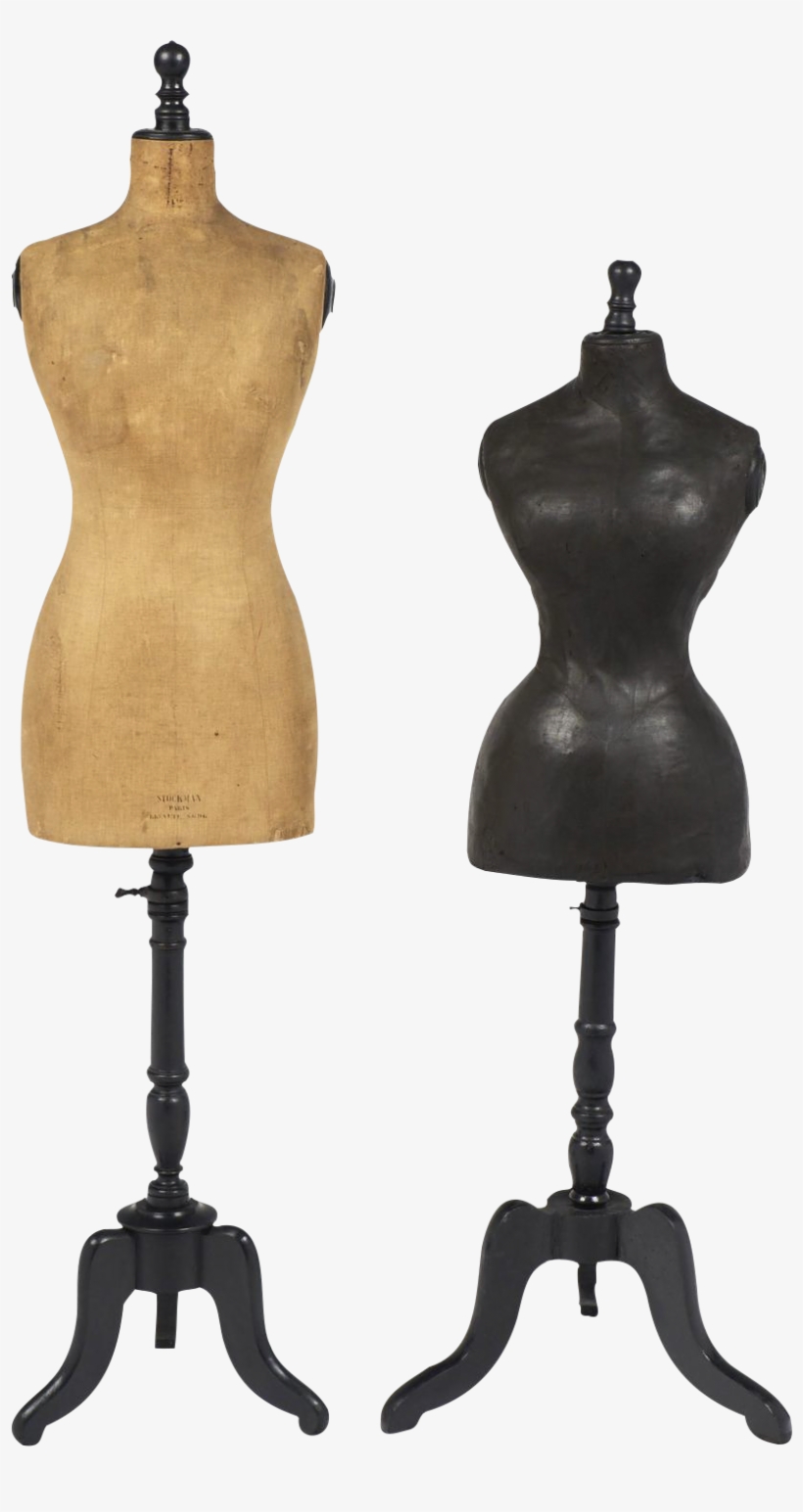Antique French Set Of On Decaso Com - Dress Form Silhouette, transparent png download