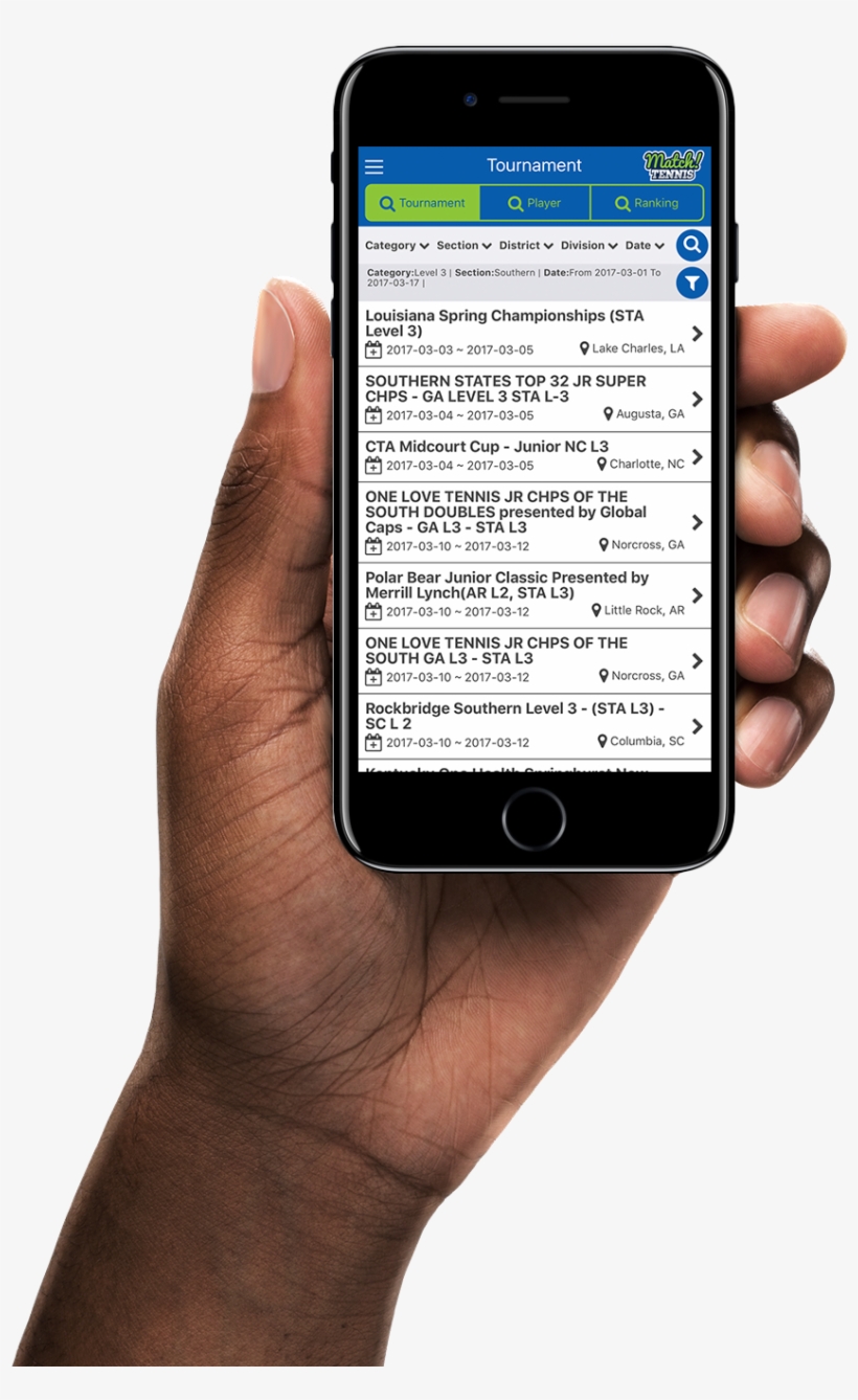 Now You Can Spend Less Time Trying To Find Tournaments, - Tennis Tournament Apps, transparent png download