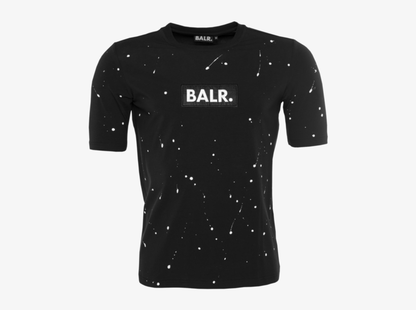 Paint Splatter T-shirt Black - Balr, transparent png download