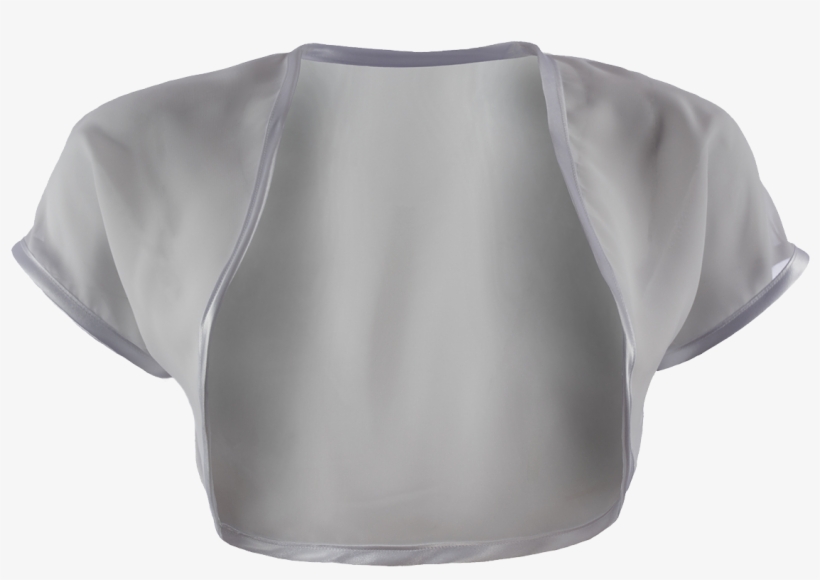 Women's Silver/grey Chiffon Bolero - Blouse, transparent png download