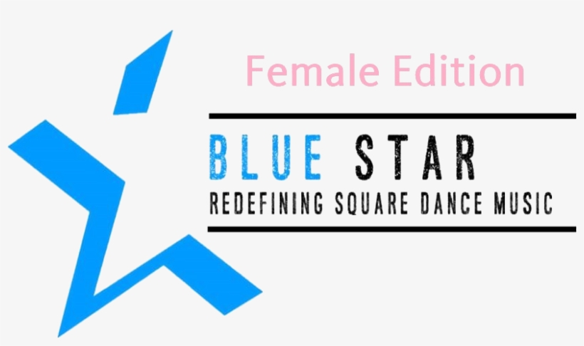 Female Blue Star Logo - Black Star Square, transparent png download