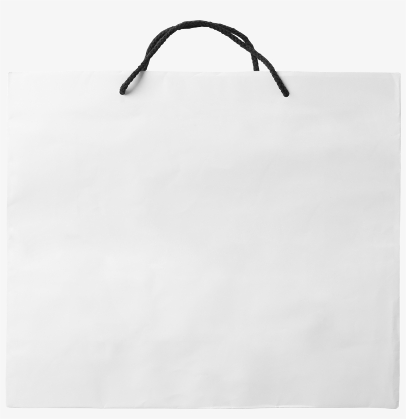 Shopping Bag Png Free Download - White Shopping Bag Design, transparent png download