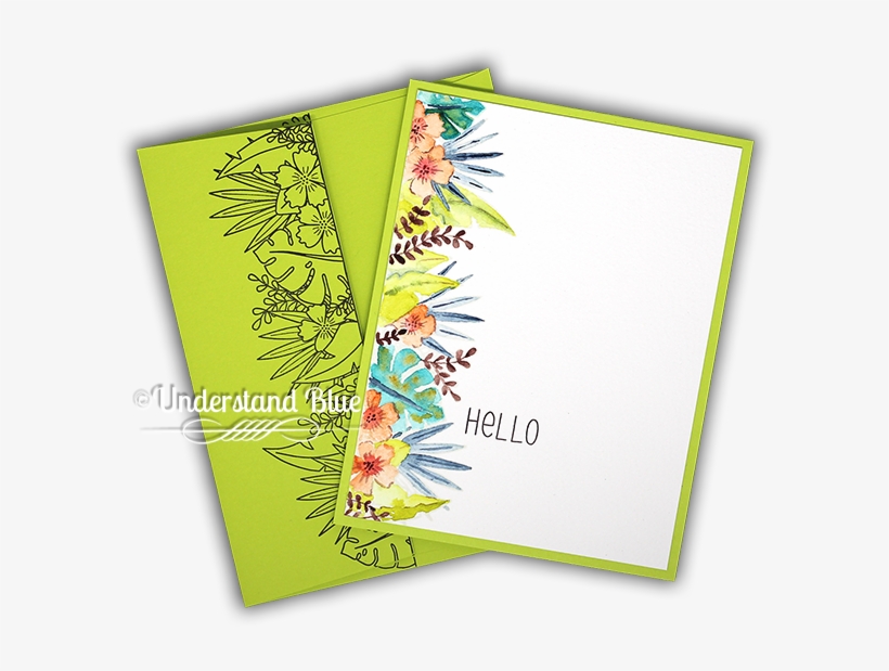 Ink Blot Shop Clear Stamp Set Botanical Borde - Graphic Design, transparent png download