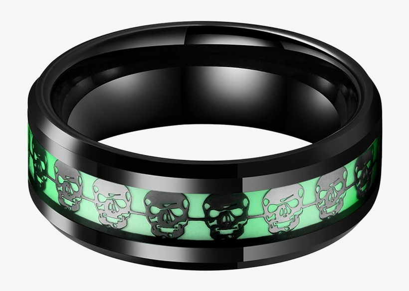 King Will Aurora™ Wedding Ring Black Skull Pattern - Bangle, transparent png download