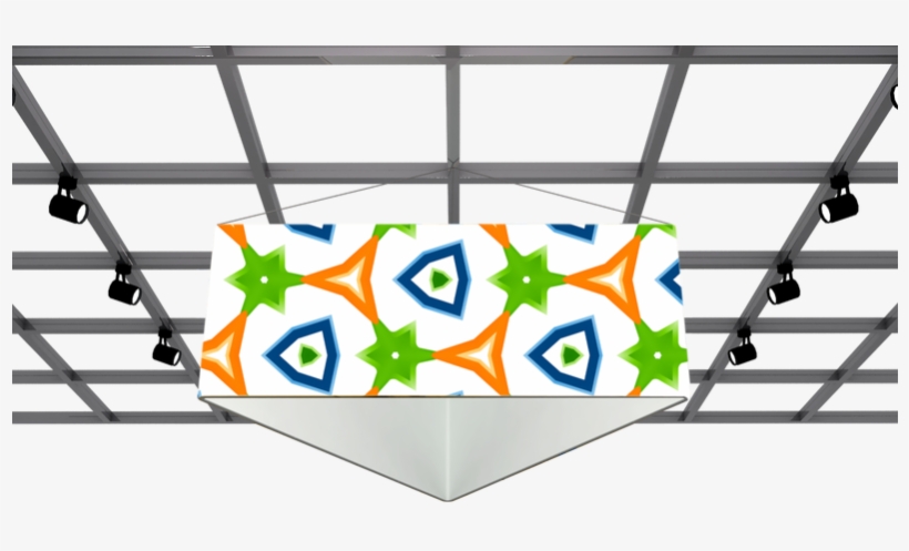 Triangle Hanging Sign With Custom Printed Graphics - Do Ho Suh Textiles, transparent png download