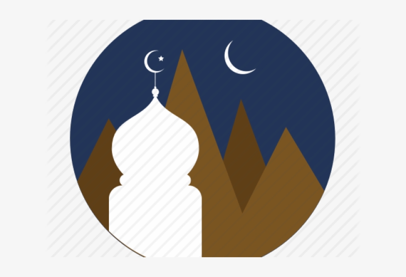 Mosque Clipart Moon Png - Illustration, transparent png download