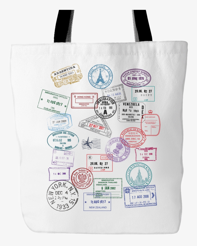 Passport Stamp - Tote Bag - Tote Bag, transparent png download