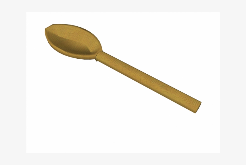 Wooden Spoon Sketchup Model - Spoon, transparent png download