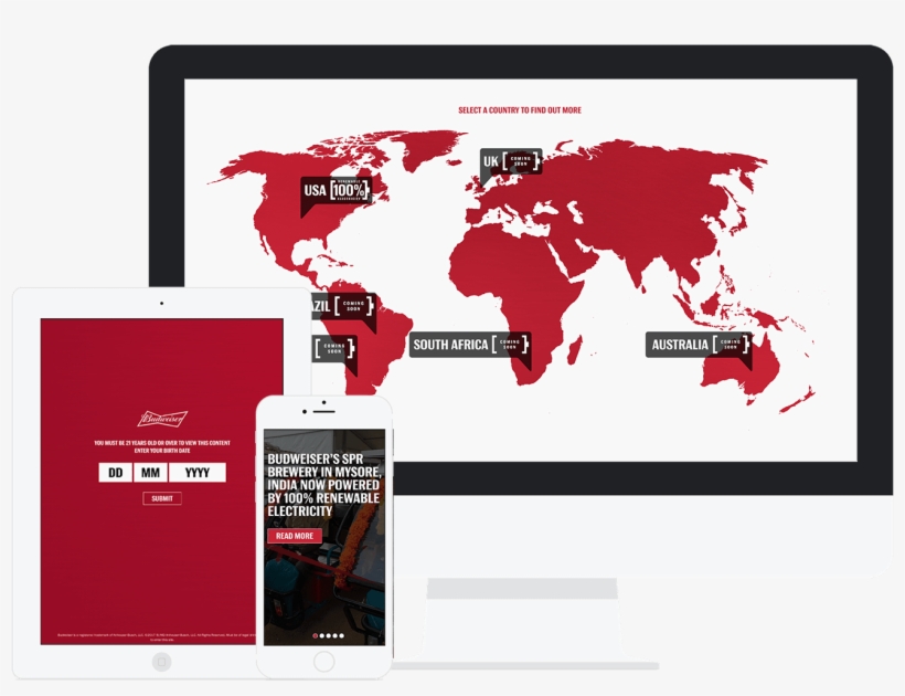 Just How A Website Should Be - World Map, transparent png download