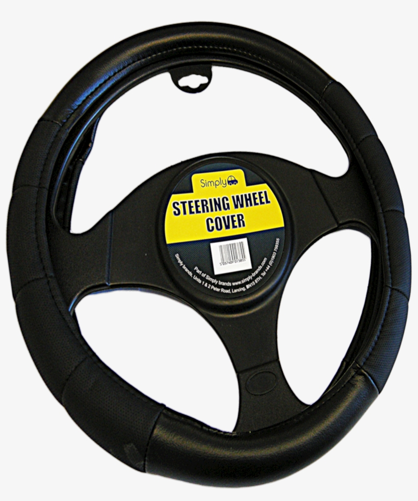 Van Steering Wheel Cover Large Luxury Padded Black - Barna Kormányvédő Bőr, transparent png download