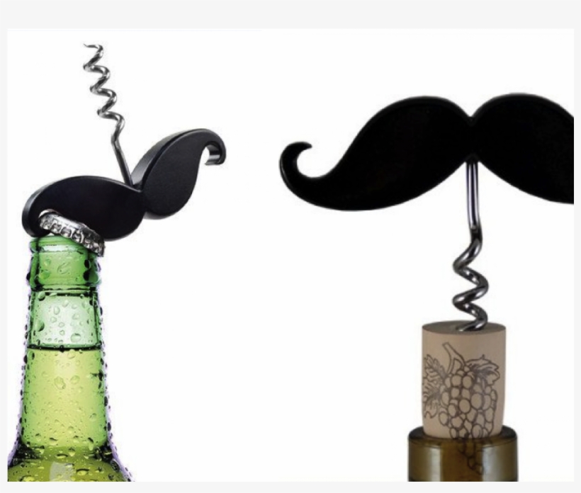Handlebar Mustache Bottle Opener Corkscrew/wine Corkscrew - Moustache Bottle Opener, transparent png download
