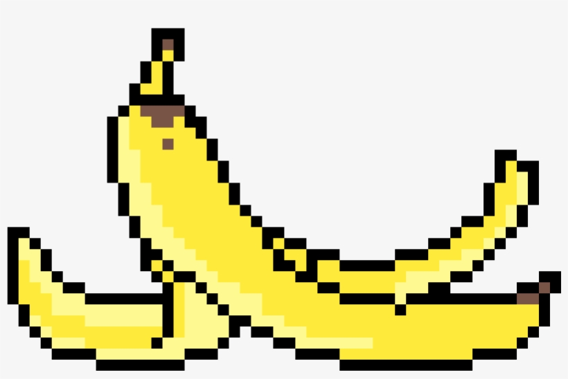 Banana Peel - Sans Face Pixel Art, transparent png download