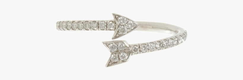 Finn Diamond Arrow Ring 18k White Gold Arrow Ring Set - Ring, transparent png download