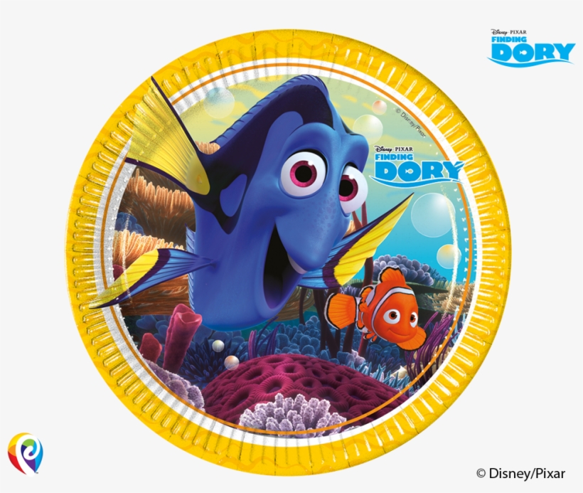 8 Finding Dory Theme Paper Party Plates 7667 P - Coordinato Dory, transparent png download