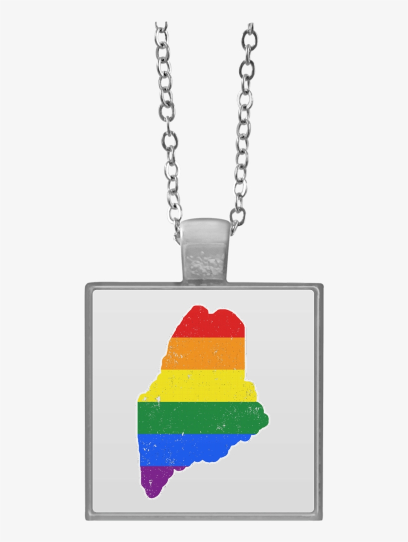 Contact Us - Silver Square Necklace Mockup, transparent png download