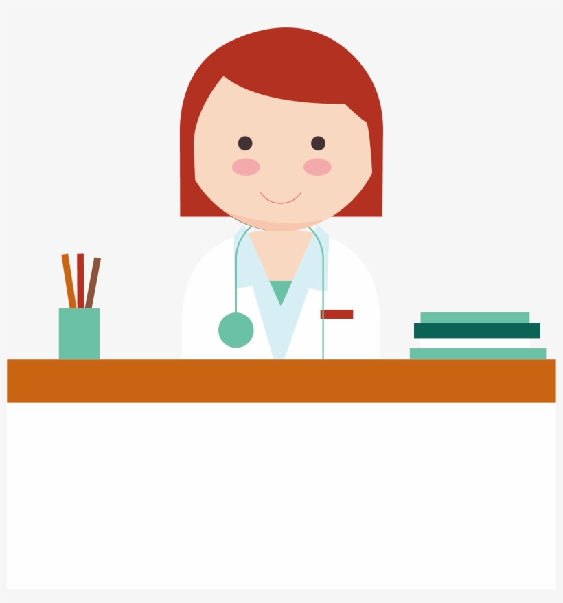 Physician Nurse Drawing Illustration Cartoon Work Woman - Illustration, transparent png download