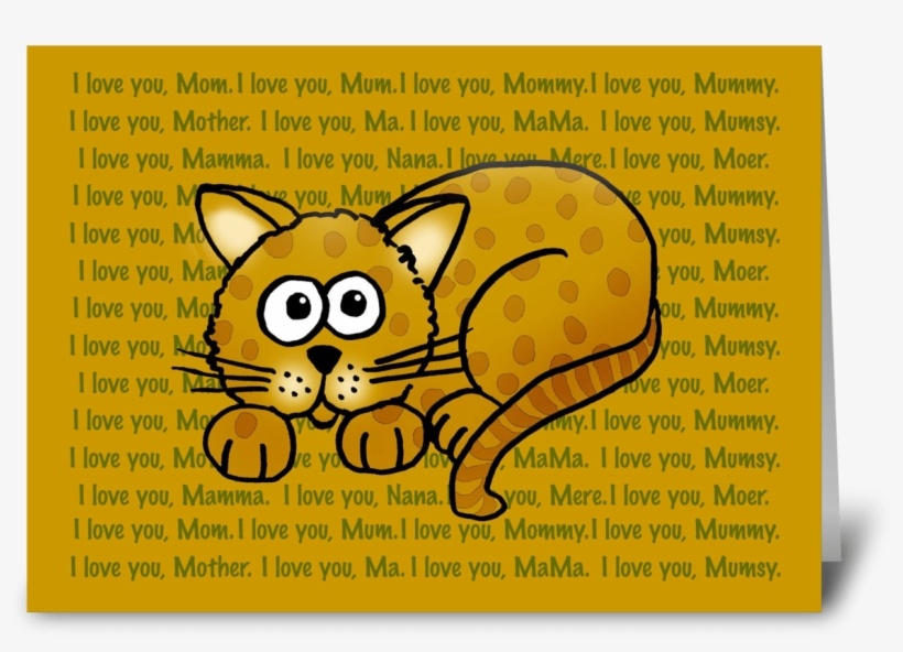 Mother's Day Cartoon Cat - Cartoon, transparent png download