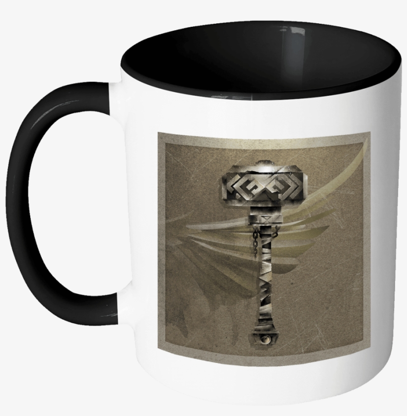 Mjolnir Viking Drinking Mug - Mug, transparent png download