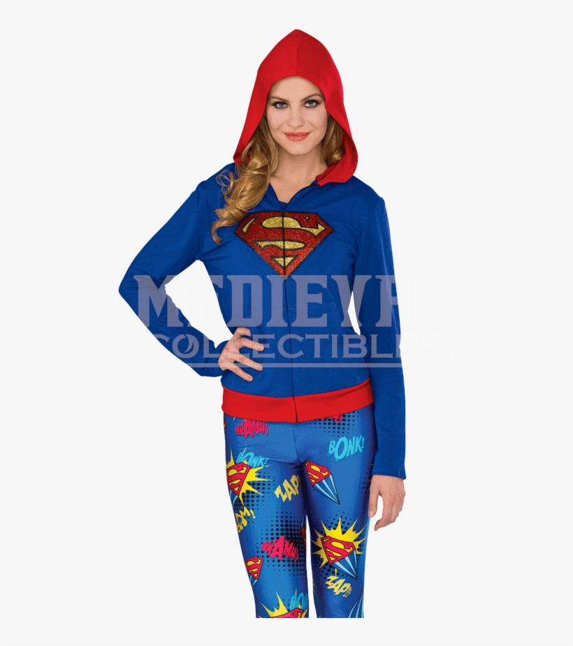 Supergirl Hoodie, transparent png download
