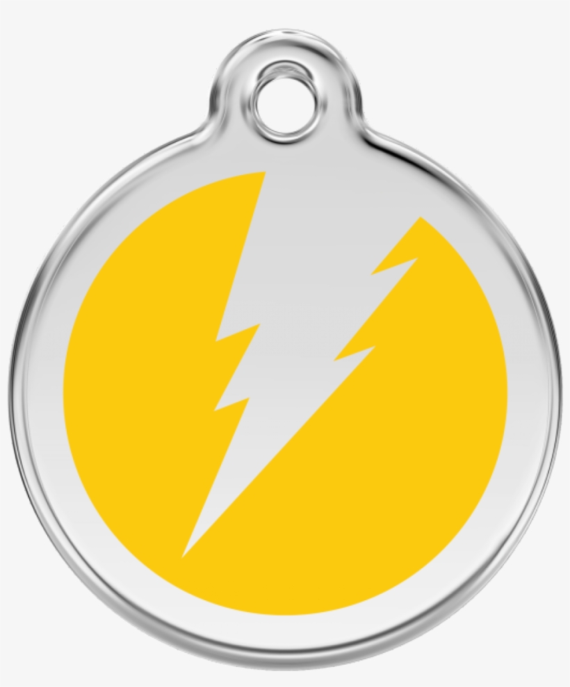 Yellow Flash 30mm Pet Tag By Red Dingo - Pet Tag, transparent png download