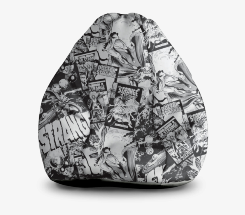 Dr Strange Monogram Theme Digital Printed Bean Bag - Monochrome, transparent png download