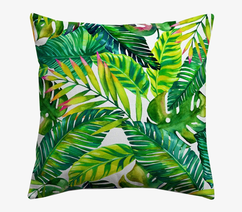 Mix & Match Cushion Covers - Banana Leaves Tablecloth, transparent png download