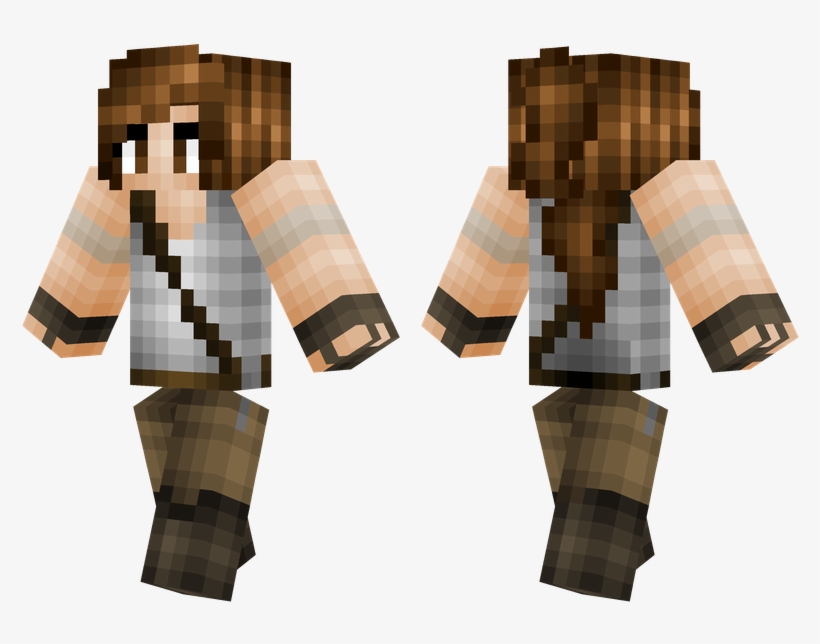 Lara Croft - Minecraft Skins Lumberjack, transparent png download