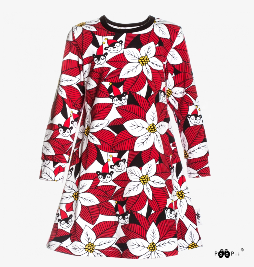 Aamu Dress, Poinsettia - Rose, transparent png download