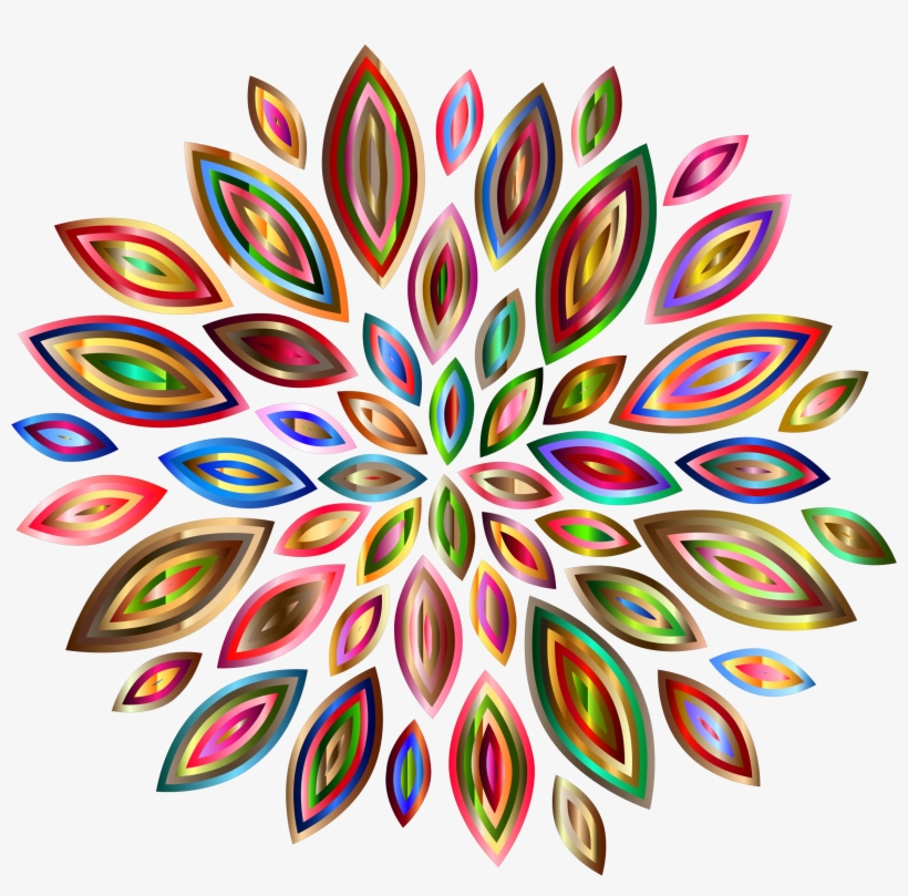 This Free Icons Png Design Of Chromatic Flower Petals, transparent png download