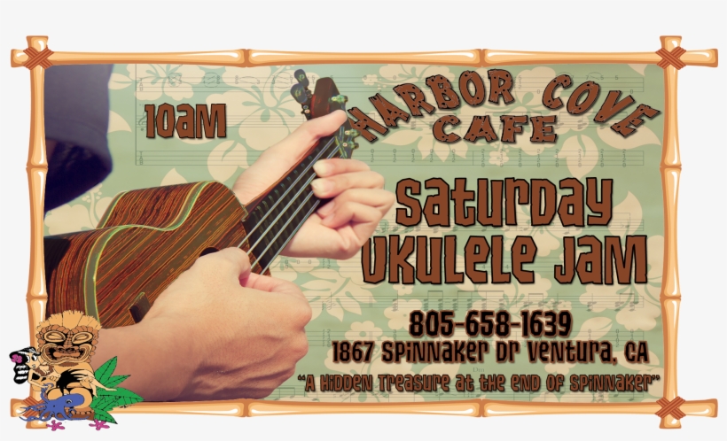 Saturday Night Ukulele Jams At Harbor Cove Cafe - Poster, transparent png download