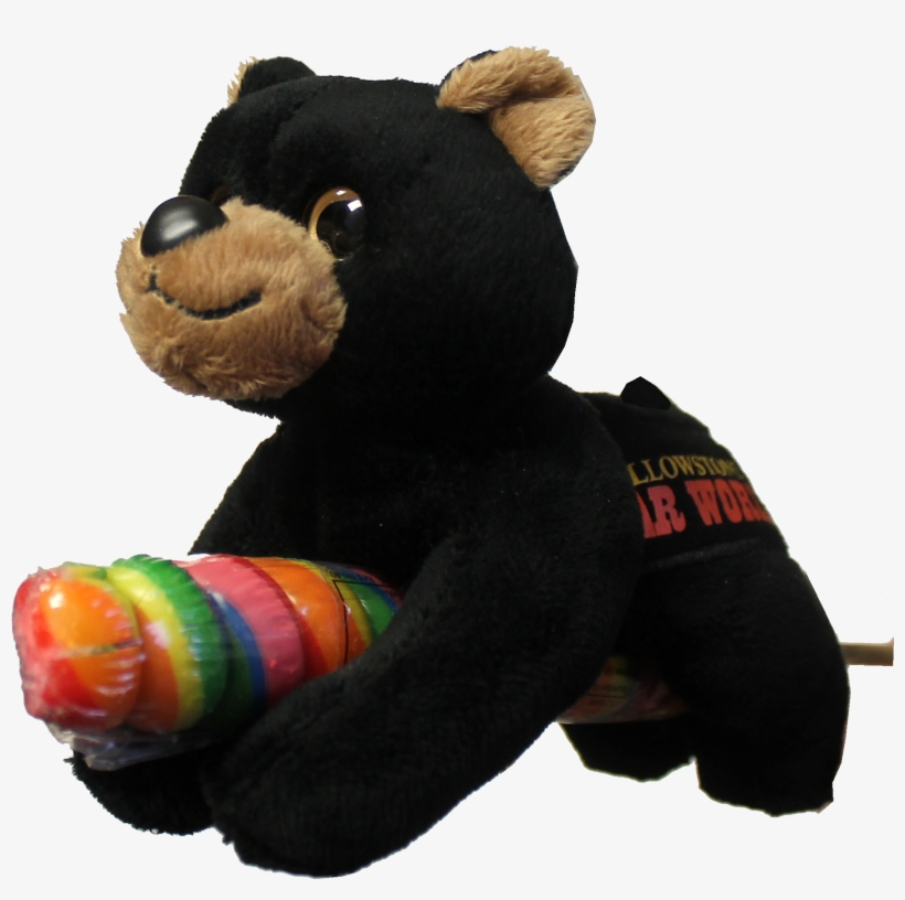 Lollyplush Black Bear - Teddy Bear, transparent png download