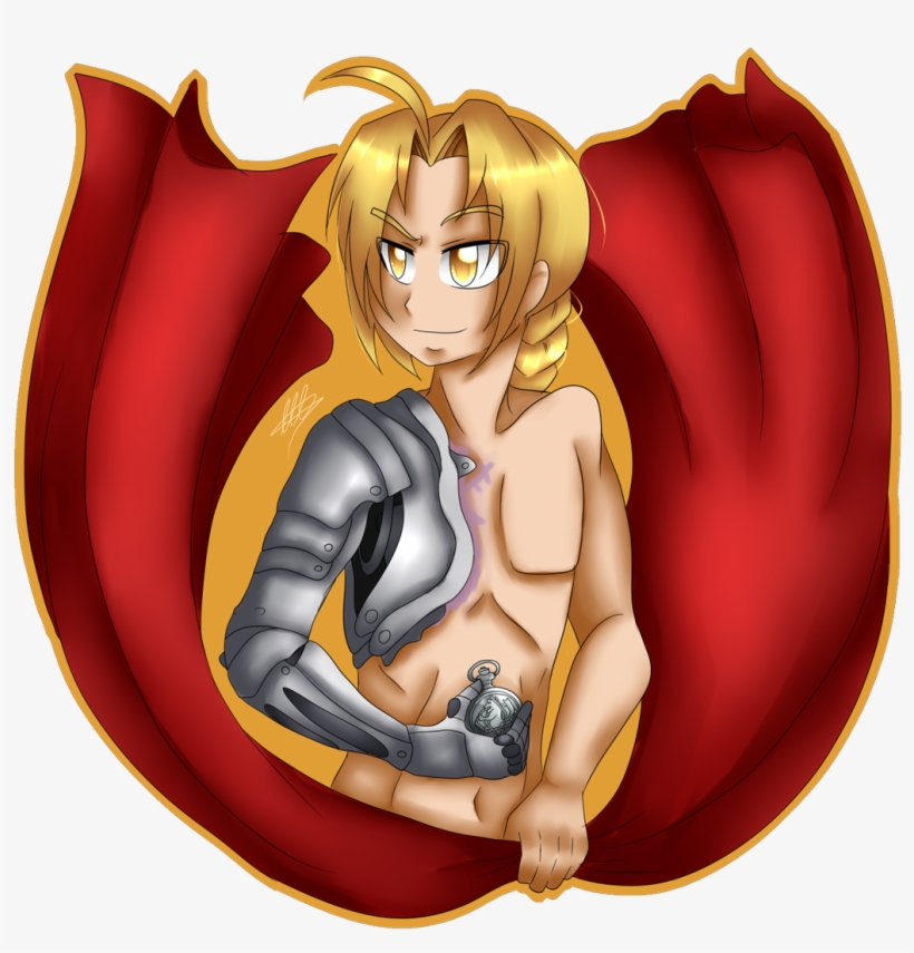 Edward Elric From ''fullmetal Alchemist'' I'm Re-watching - Cartoon, transparent png download
